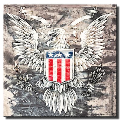 Ready2HangArt 'Born2BWild XXIX' Patriotic Canvas Wall Art