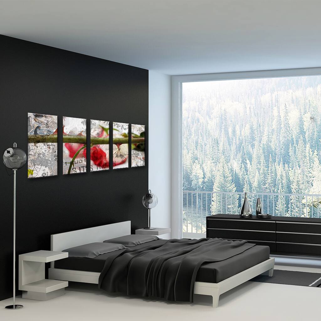 Ready2HangArt 'Born2BWild II' Floral Canvas Wall Art