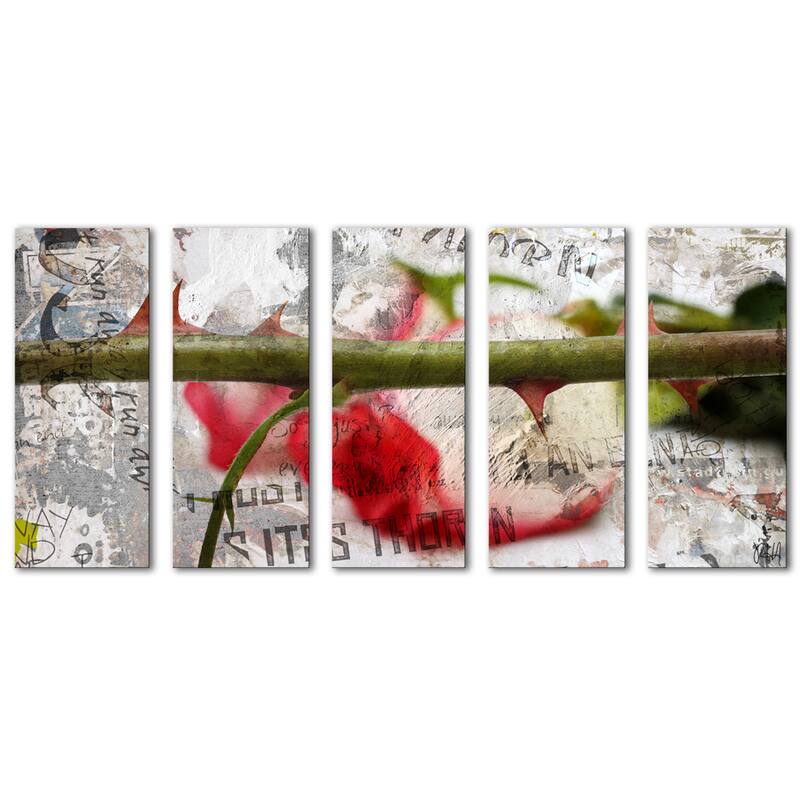 Ready2HangArt 'Born2BWild II' Floral Canvas Wall Art