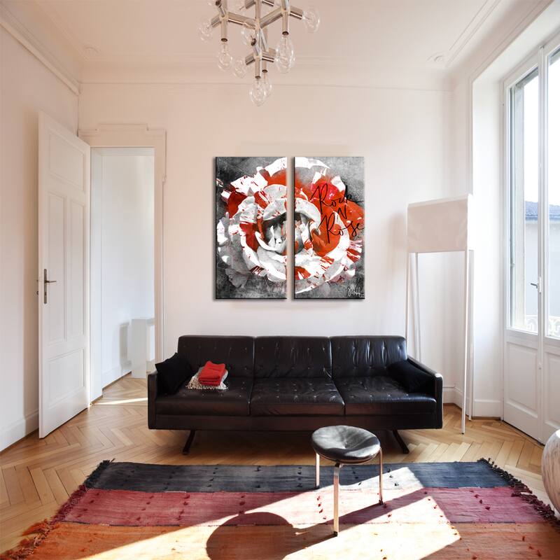 Ready2HangArt 'Born2BWild III-B' Floral Canvas Wall Art