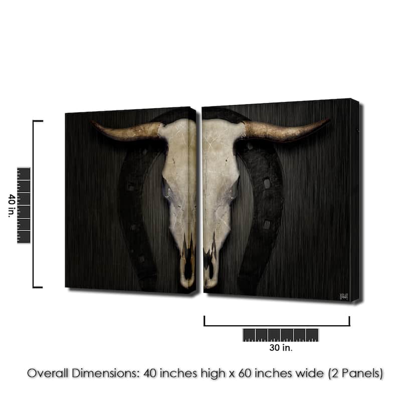 Ready2HangArt 'Born2BWild XVII' Rustic Canvas Wall Art - (2) 30" W x 40" H