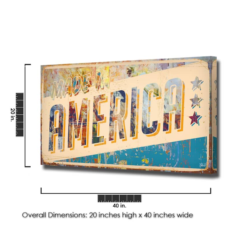 Ready2HangArt 'Born2BWild XXVII' Textual Canvas Wall Art