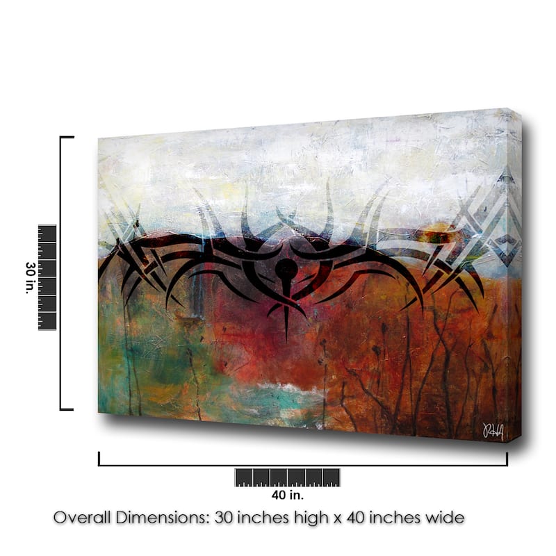 Ready2HangArt 'Born2BWild XXVI' Abstract Canvas Wall Art