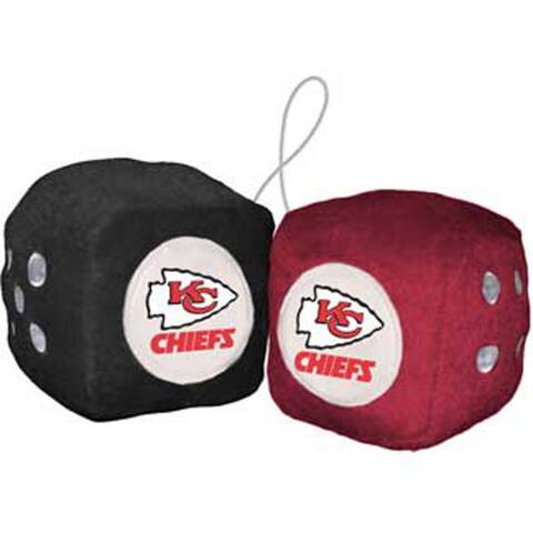 NFL Kansas City Chiefs Logo Fuzzy Dice