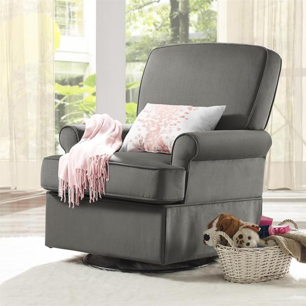 Baby Relax Varna Graphite Grey Swivel Glider   Shopping