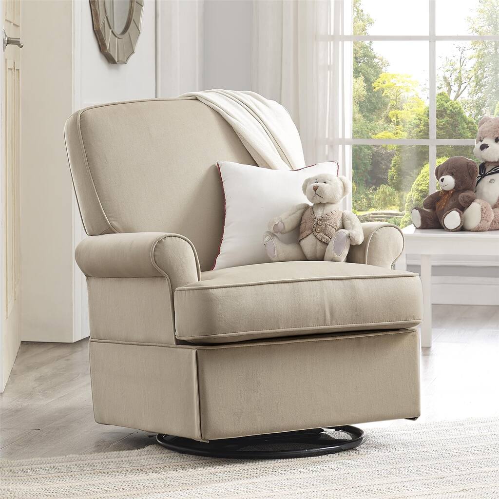 Baby Relax Varna Beige Swivel Glider