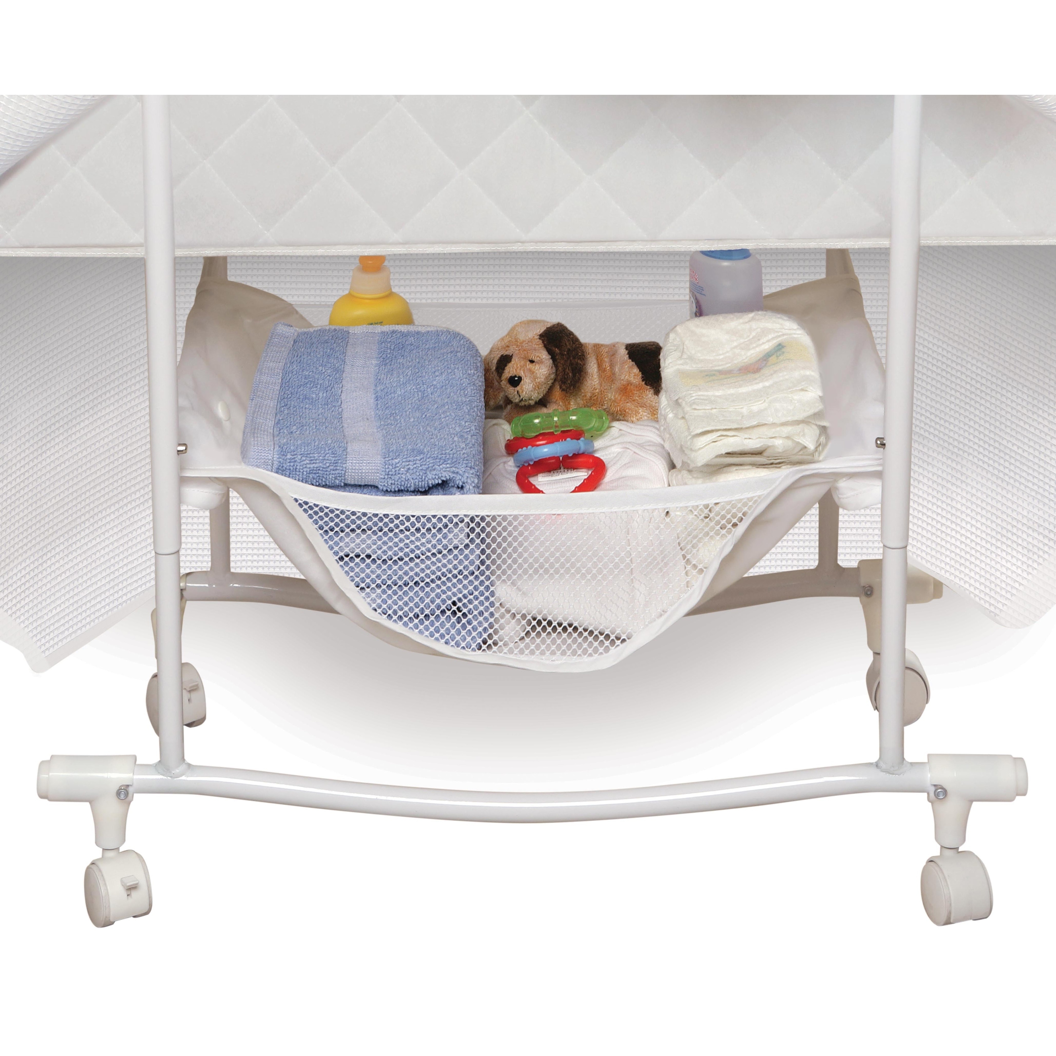 badger basket majesty baby bassinet with canopy