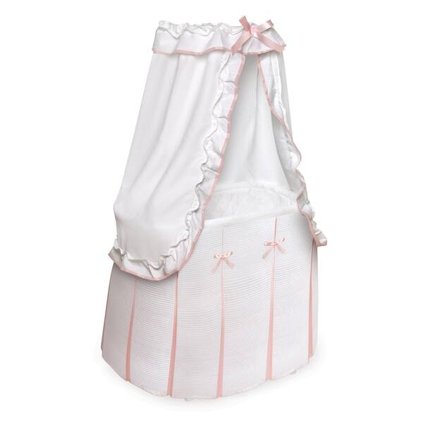 badger basket majesty baby bassinet with canopy