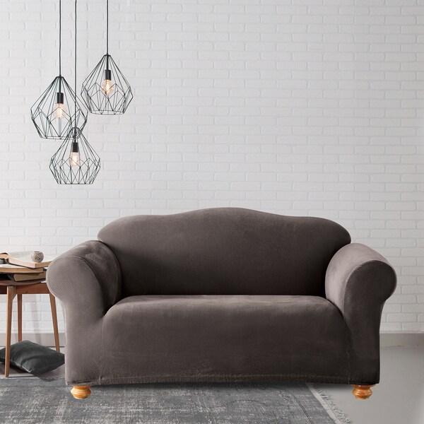 Shop Sure Fit Simple Stretch Corduroy Onepiece Loveseat Slipcover On