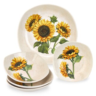 Lorren Home Trends 5 Piece Sunflower Pasta Set - Bed Bath & Beyond ...