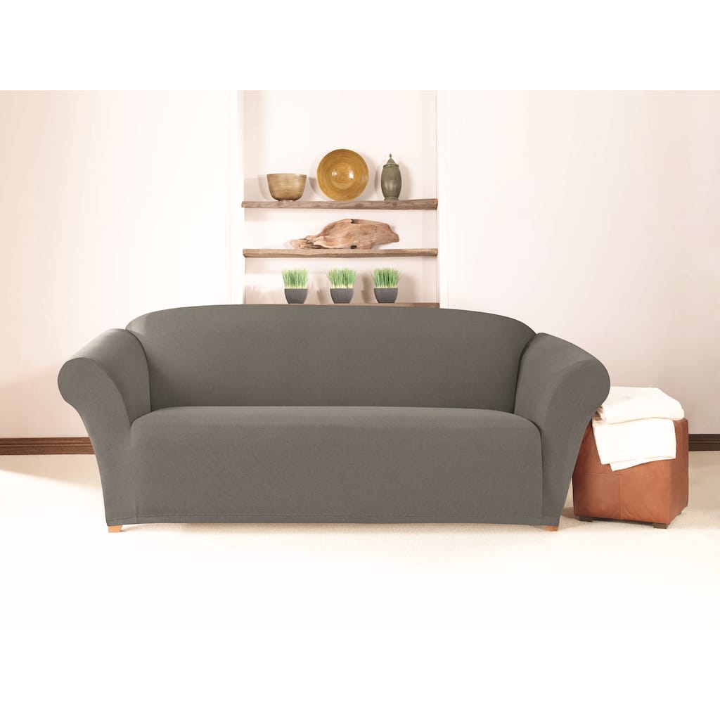 Sure Fit Simple Stretch Twill One-piece Sofa Slipcover