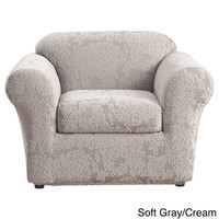 Sure Fit Stretch Forest Two-piece Chair Slipcover - Bed Bath & Beyond ...