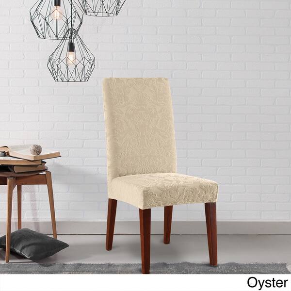 Sure Fit Stretch Jacquard Damask Dining Room Chair Sure Fit Stretch Jacquard Damask Dining Room Chair