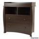 preview thumbnail 1 of 5, South Shore Beehive Changing Table with Removable Changing Station Espresso Finish - Espresso