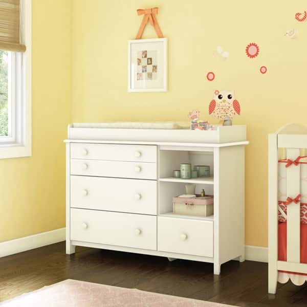 slide 2 of 22, South Shore Little Smileys Large Changing Table And Removable Rail