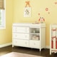 preview thumbnail 1 of 20, South Shore Little Smileys Large Changing Table And Removable Rail