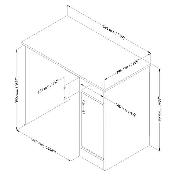 Shop South Shore Axess Small Desk Overstock 10296155