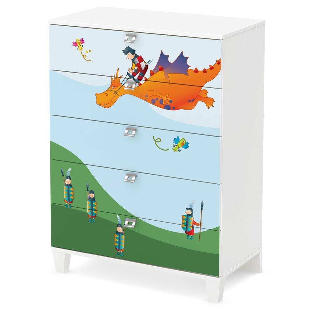 South Shore Andy 5-Drawer Chest with Dragon Ottograff Decals