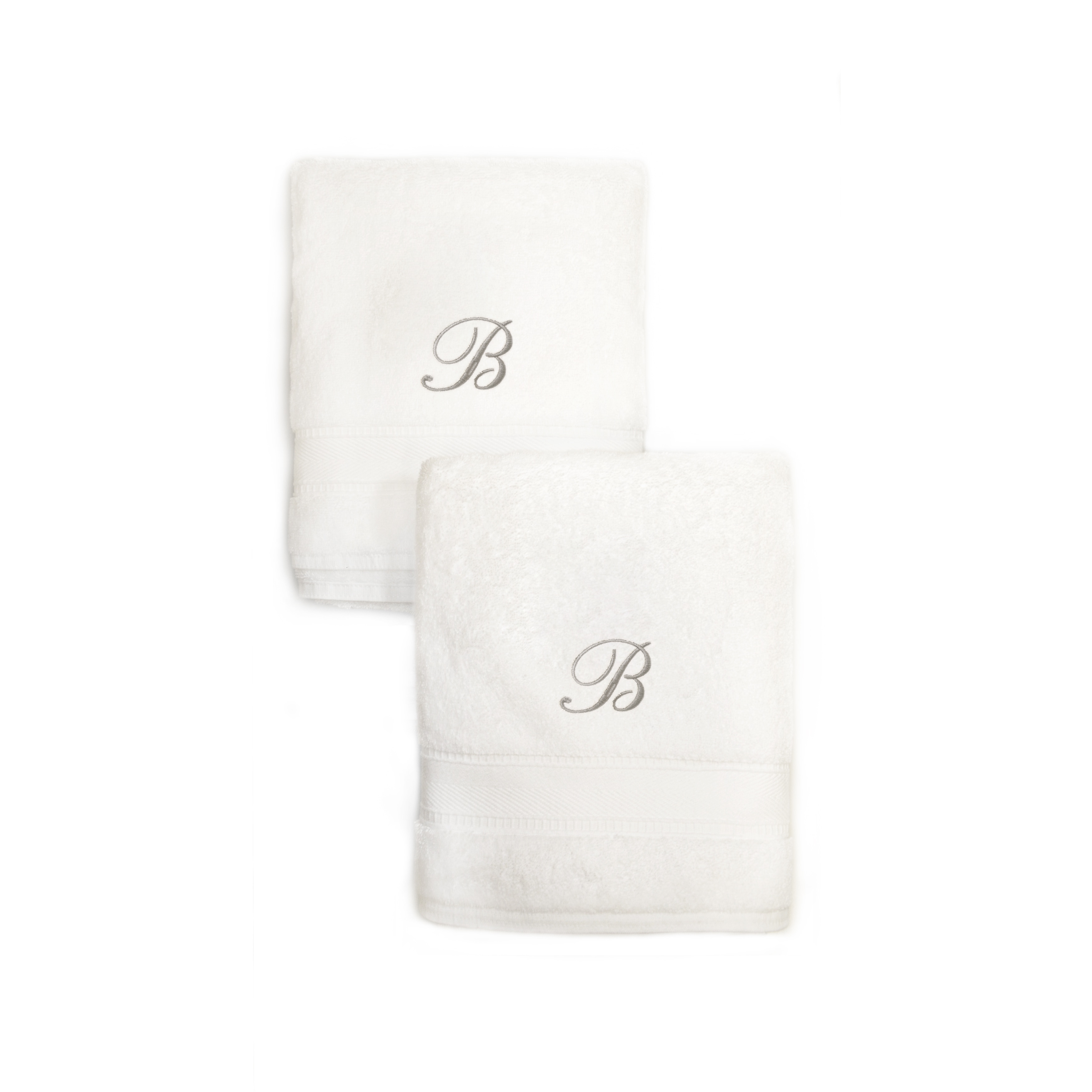 White and best sale silver hand towels