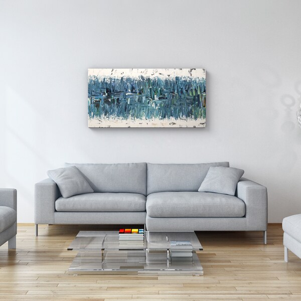 Carmen Guedez 'Blue Nile' 24x48 Canvas Wall Art - 17410420 - Overstock ...