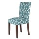 Shop HomePop Classic Parsons Dining Chair - Geo Brights Teal (Set of 2 ...