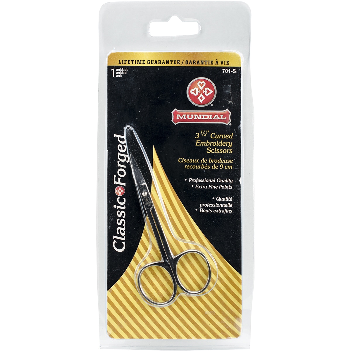 Viking 3.5 in. Curved Embroidery Scissors - 739033123253