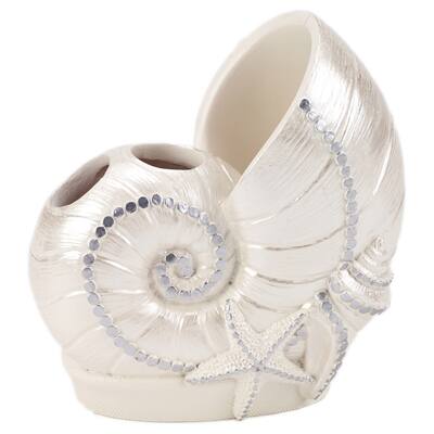 Avanti Sequin Shells Toothbrush Holder