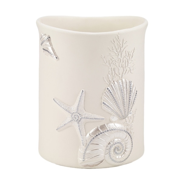 Avanti Sequin Shells Wastebasket