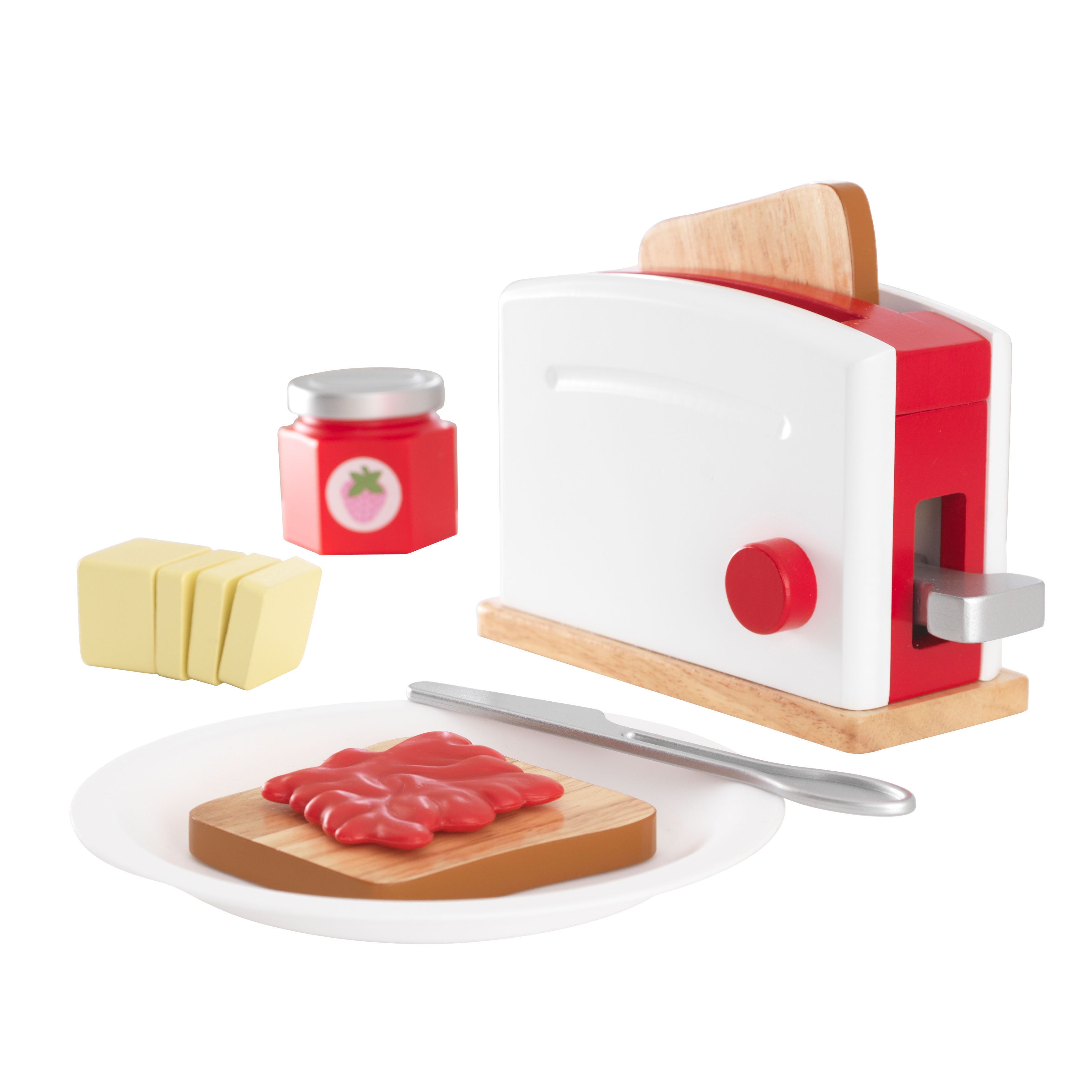 wooden toaster set