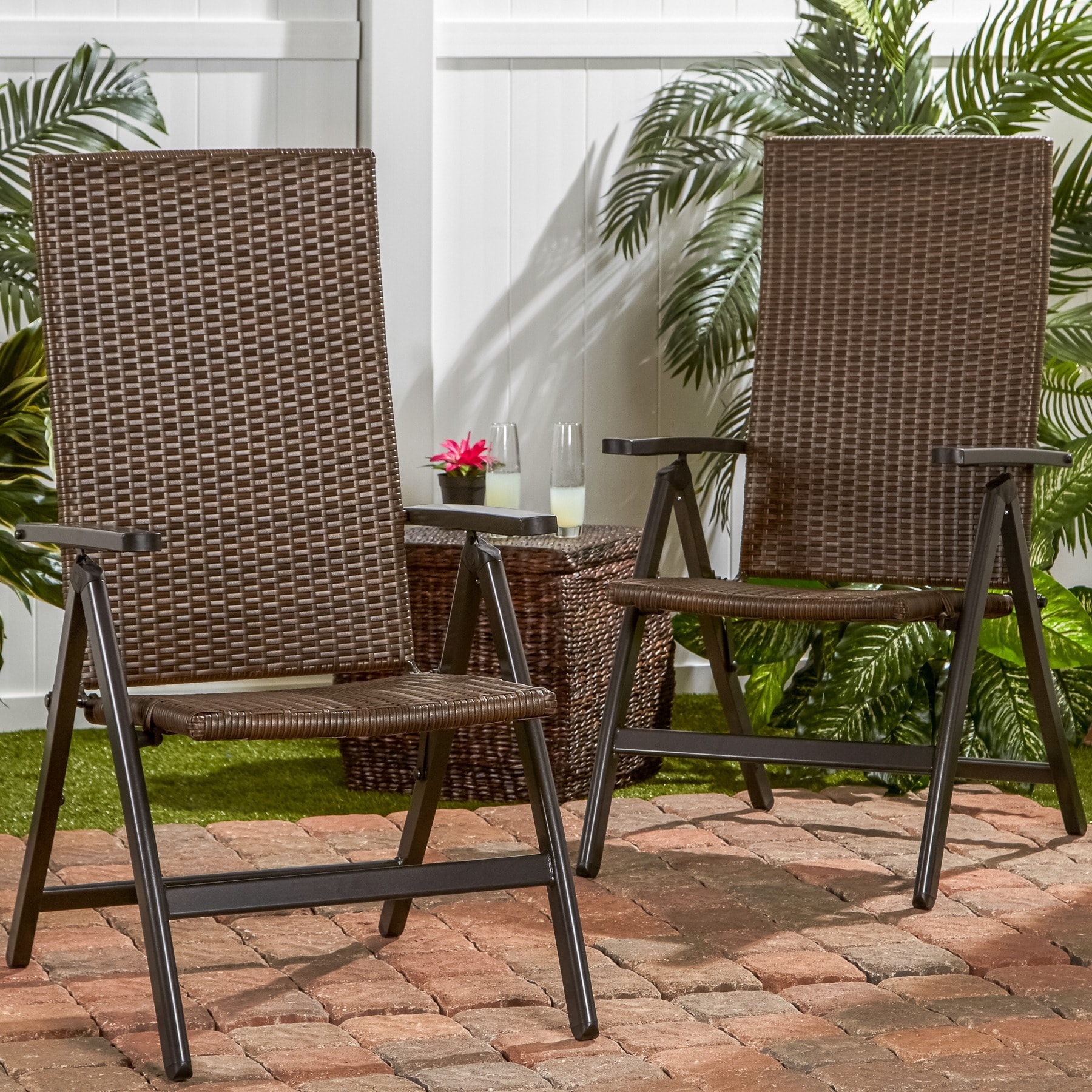 Shop Clay Alder Home Robyville Hand Woven Pe Wicker Outdoor