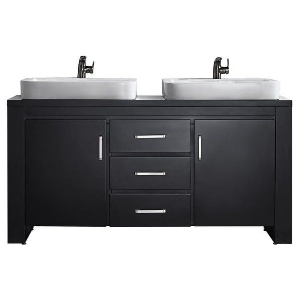 Shop Pascara 63-inch Double Vanity in Espresso with ...