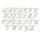 preview thumbnail 3 of 25, Authentic Hotel and Spa 4-piece White Turkish Cotton Towel Set with Silver Script Monogrammed Initial