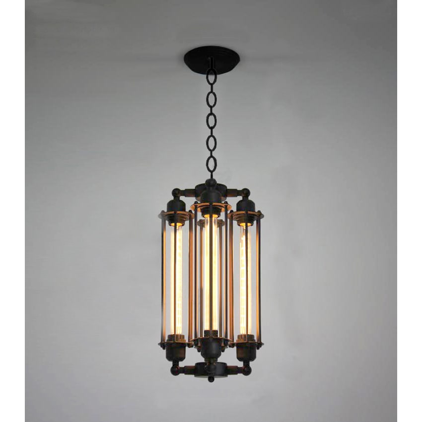 Cassidy 4-light Black 20-inch Edison Chandelier with Bulbs (Black 20-inch Edison Chandelier) - Chandeliers For Bedrooms by Overstock.com