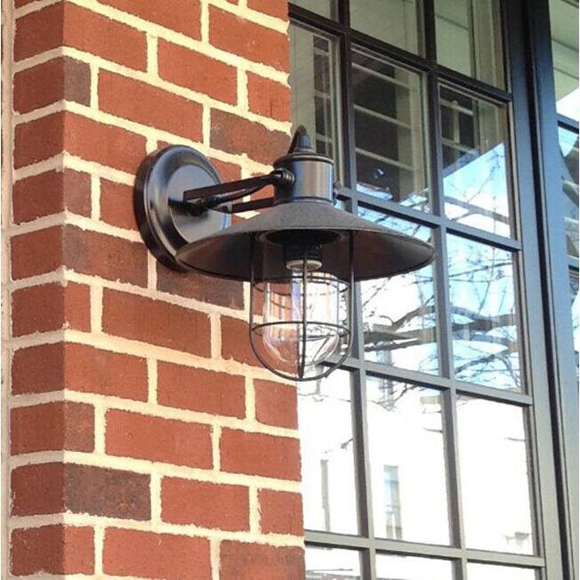 Jess 1-light Black 11-inch Edison Wall Lamp with Bulb