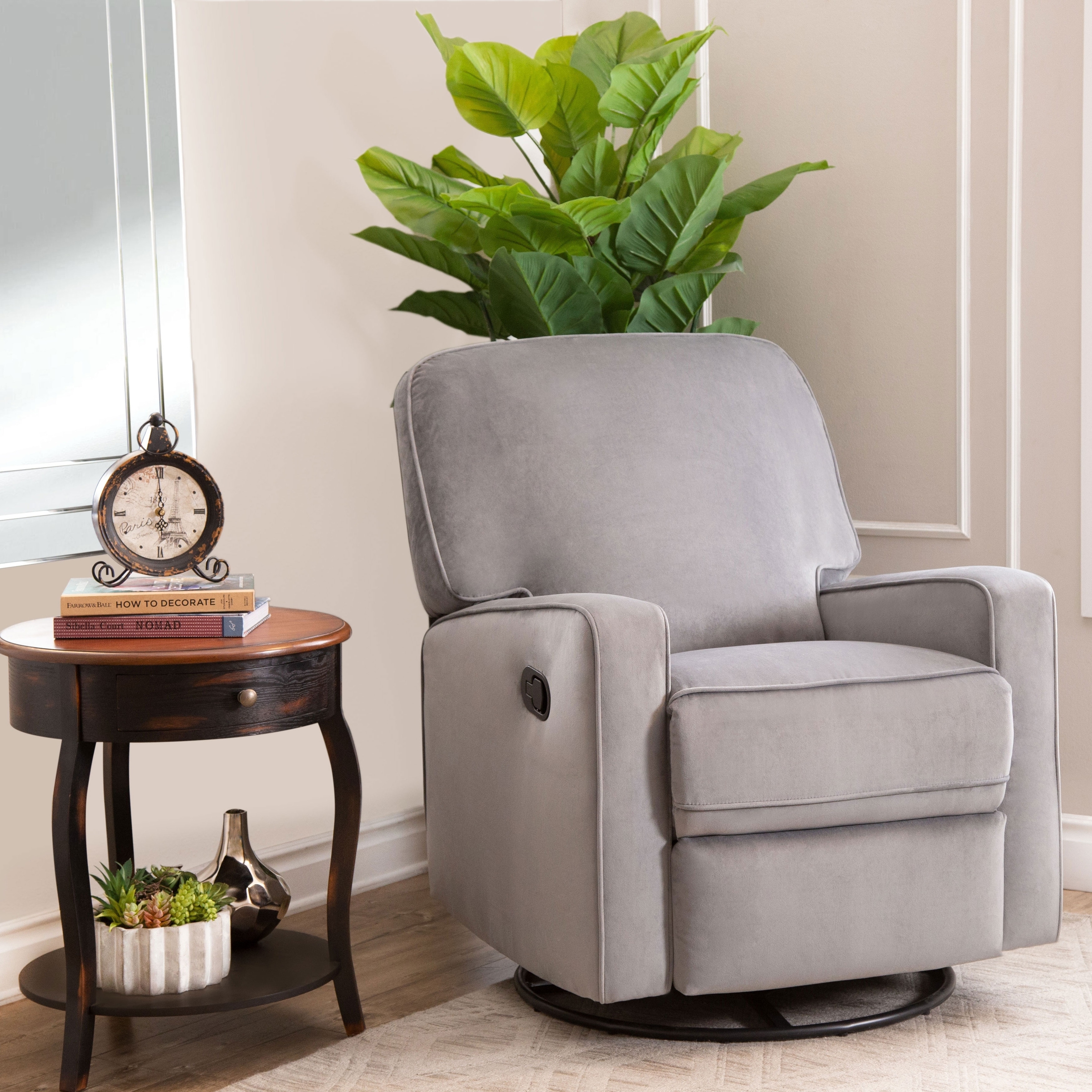 everston swivel glider recliner grey