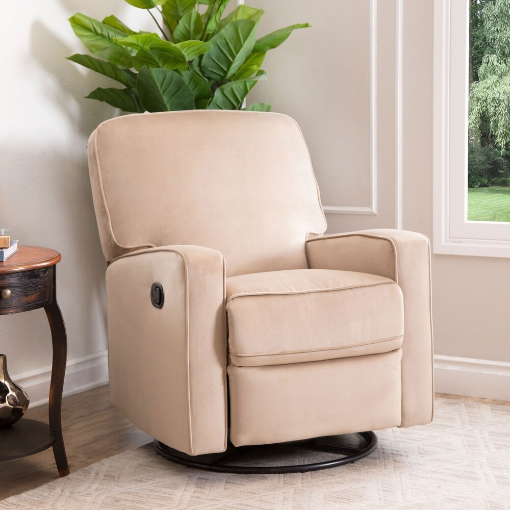 beige glider rocker
