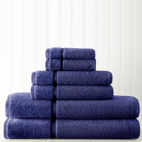 Amraupur Overseas 650 GSM 6-piece Luxury Towel Set With Sheared Border
