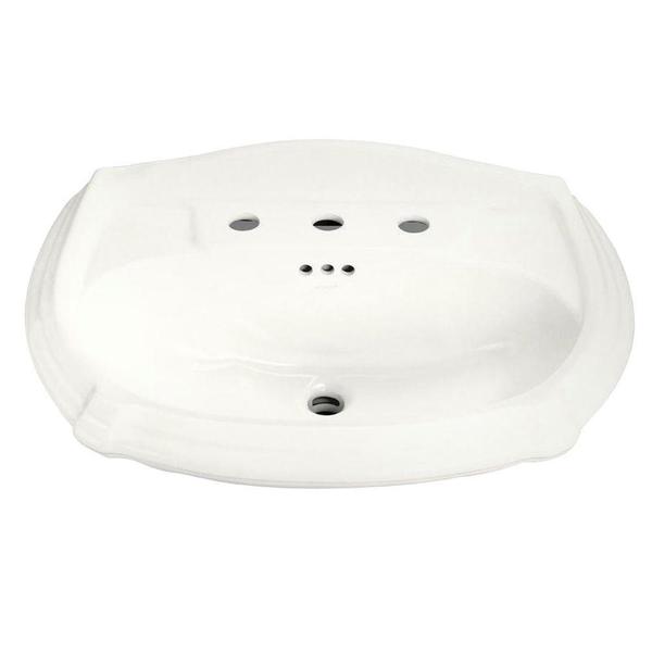 Shop Kohler Portrait 71/4 inch Pedestal Sink Basin in White Free
