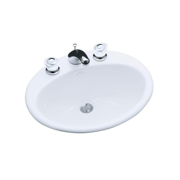Kohler Farmington Self Rimming Bathroom Sink In White