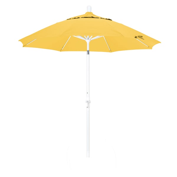 Somette 9 Foot Market Umbrella with Matted White Finish and Olefin