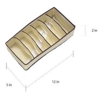 Shop Off White Foldable Drawer Dividers Set Of 4 Free Shipping