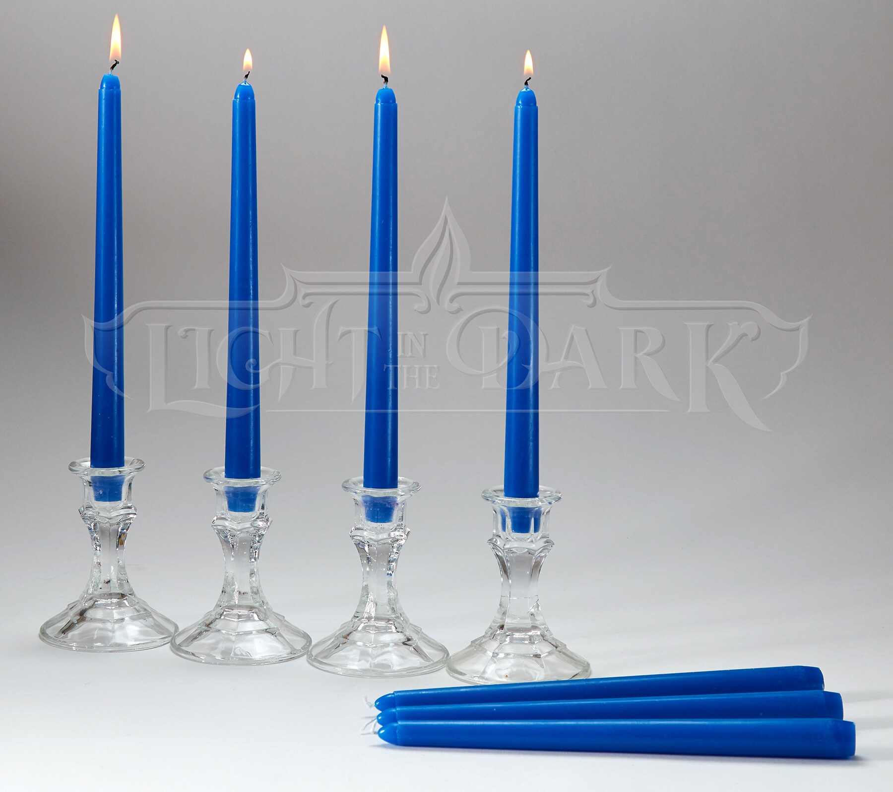 Royal Blue Taper Candles with 7.5hour Burn (Set of 14) Bed Bath