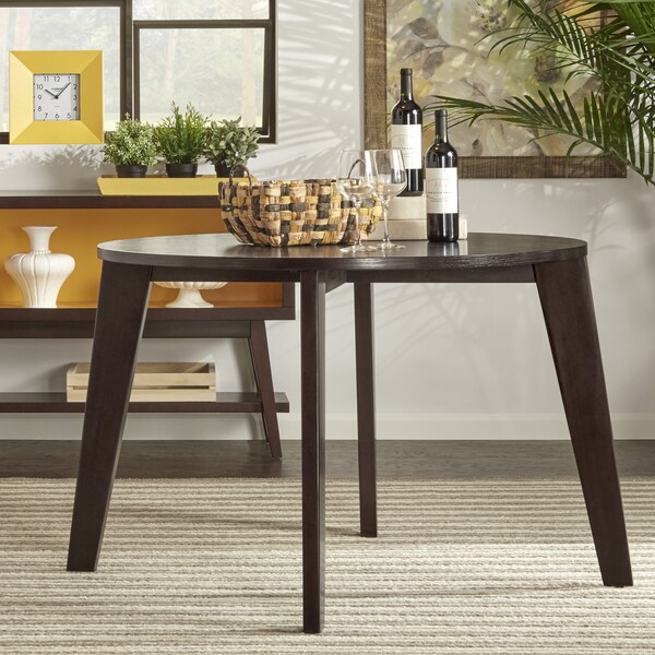 Sasha Modern Angled Leg Round Dining Table by MID-CENTURY ...