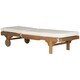 Safavieh Outdoor Living Newport Brown/ Beige Cart-Wheel Adjustable Chaise Lounge Chair - 27.6" x 78.7" x 14.2" - Thumbnail 5