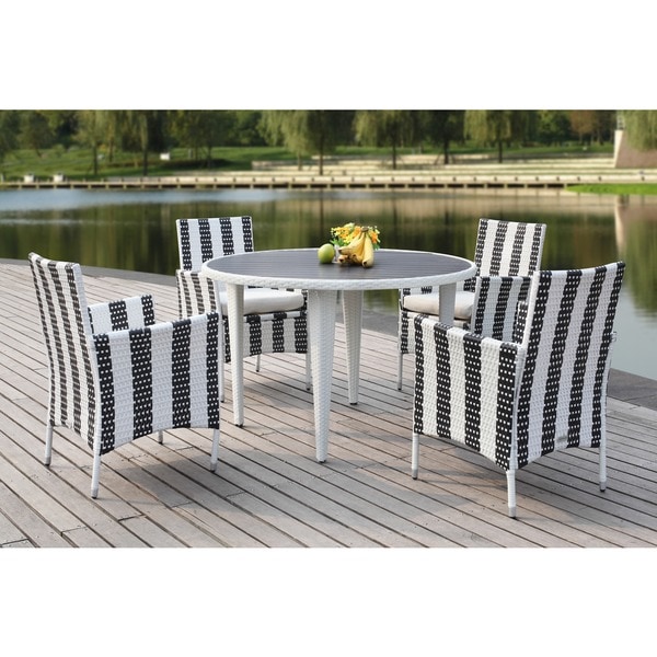 Shop Safavieh Outdoor Living Cooley Black/ White Dining ... Shop Safavieh Outdoor Living Cooley Black/ White Dining ... on Safavieh Outdoor Living Fontana id=64561