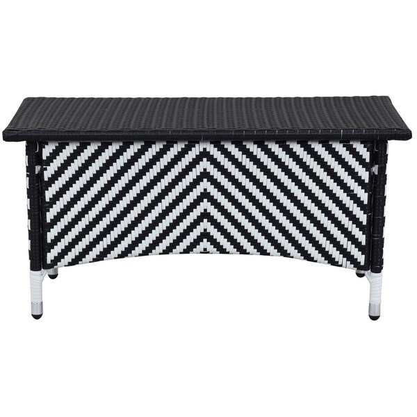 Shop Safavieh Outdoor Living Figueroa Black/ White Patio ... Shop Safavieh Outdoor Living Figueroa Black/ White Patio ... on Safavieh Outdoor Living Horus Dining Set id=48824