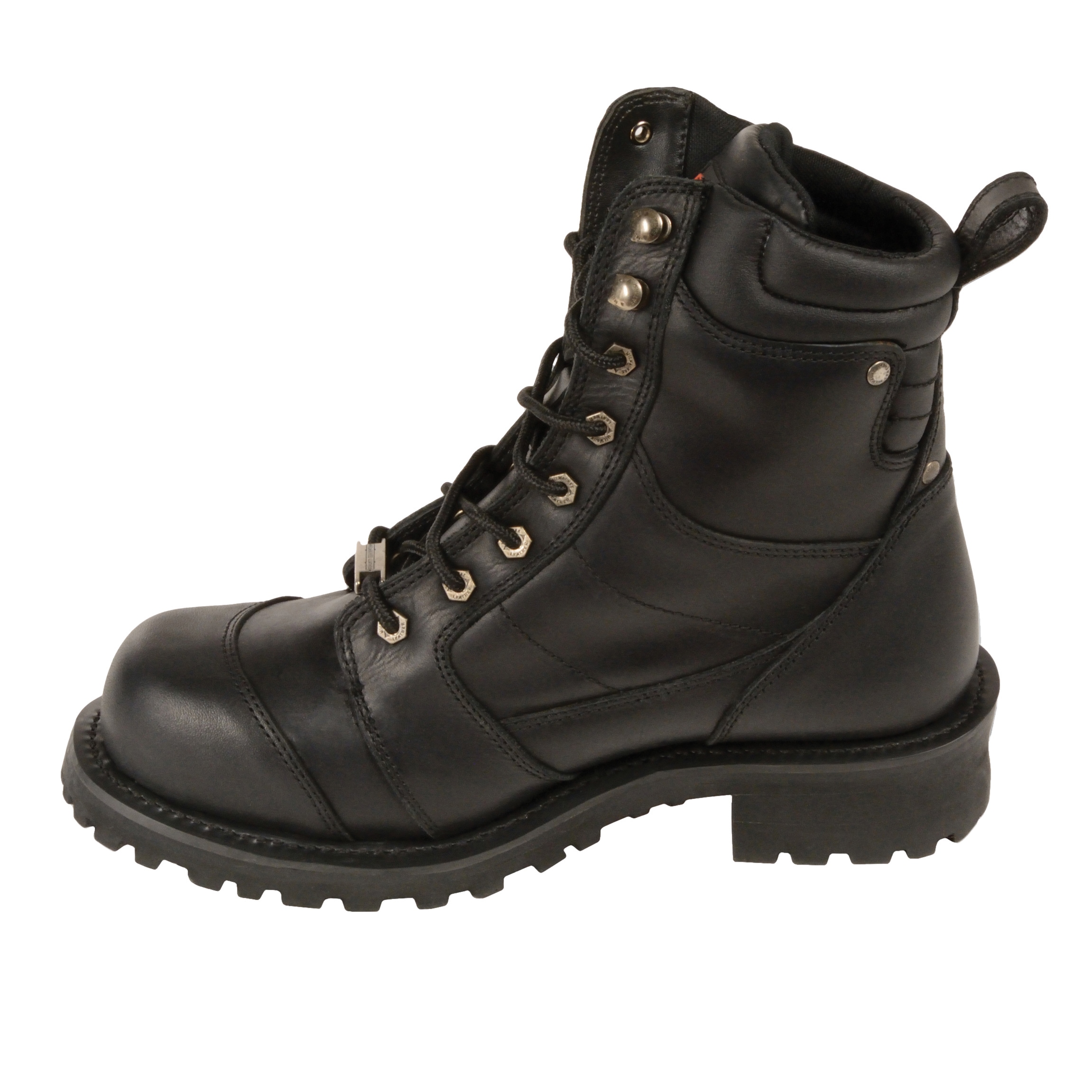 Milwaukee Mens Classic Motorcycle Boots Black, Size 9