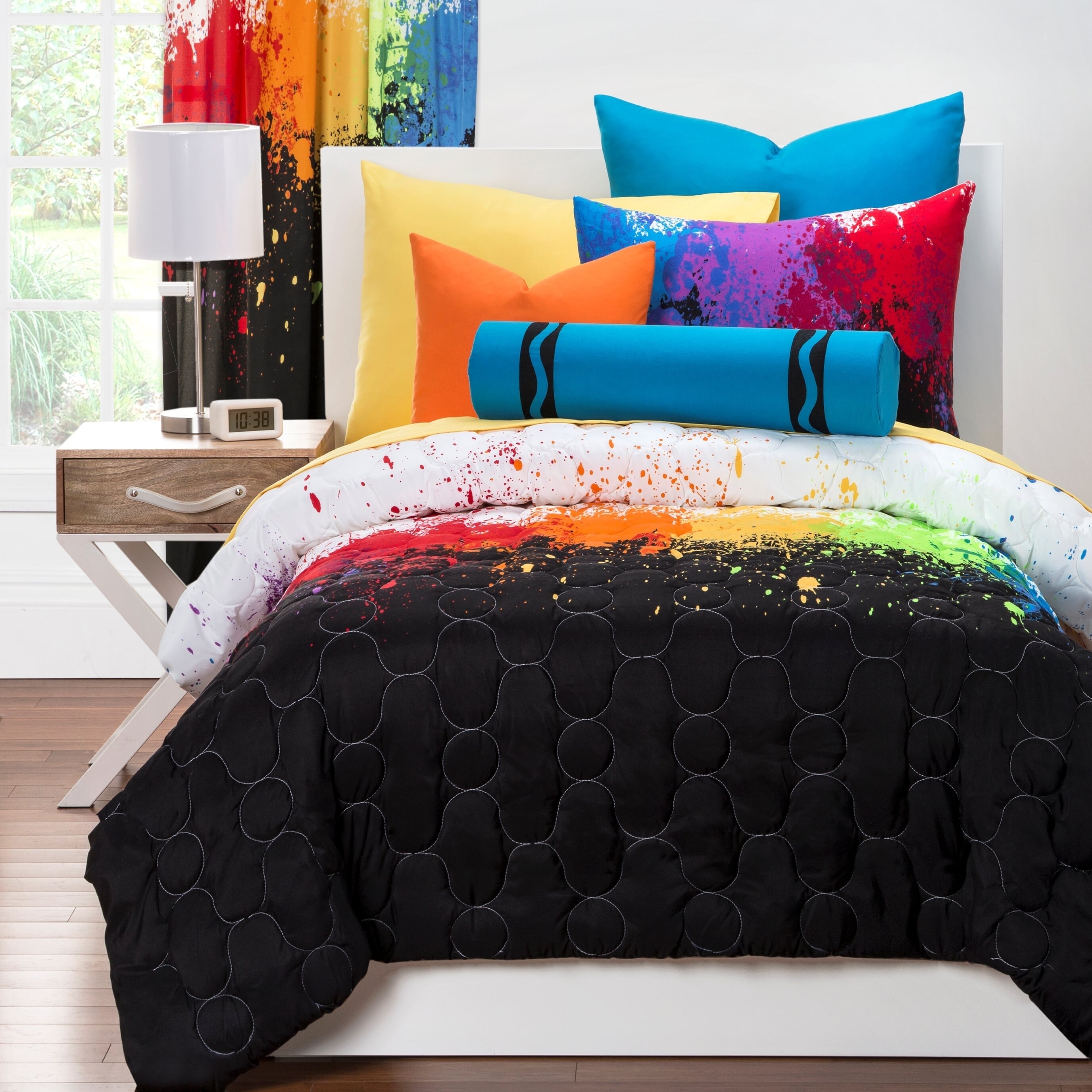 crayola cosmic burst comforter set full