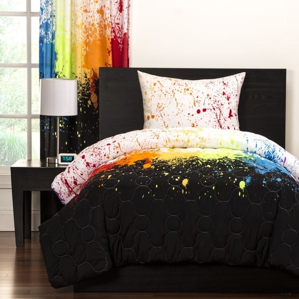 Shop Crayola Cosmic Burst Brushed Microfiber 3 Piece Comforter Set