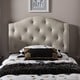 preview thumbnail 1 of 9, Copper Grove Daisy Upholstered Tufton Headboard Full